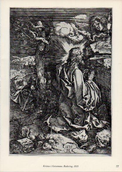 LAMINA V35670: Albrecht Durer. Kristus i Getsemane