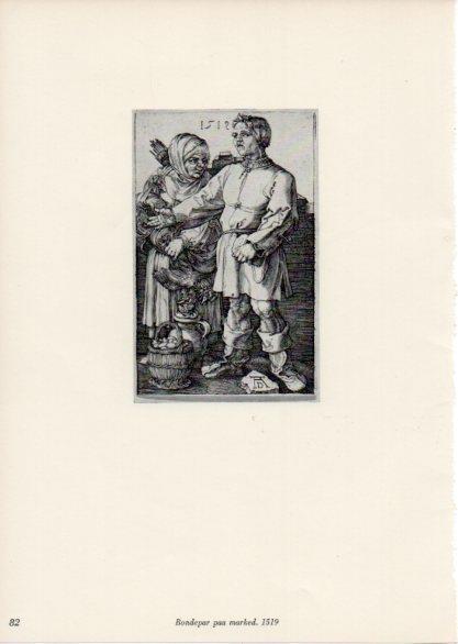 LAMINA V35672: Albrecht Durer. Bondepar paa marked