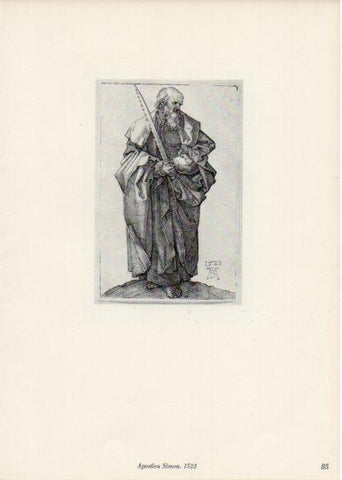 LAMINA V35674: Albrecht Durer. Apostlen Simon