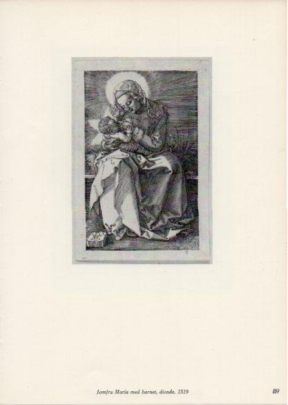 LAMINA V35676: Albrecht Durer. Jomfru Maria med barnet, diende