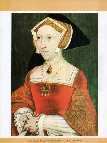 LAMINA V35710: La reina Jane Seymour por Holbein