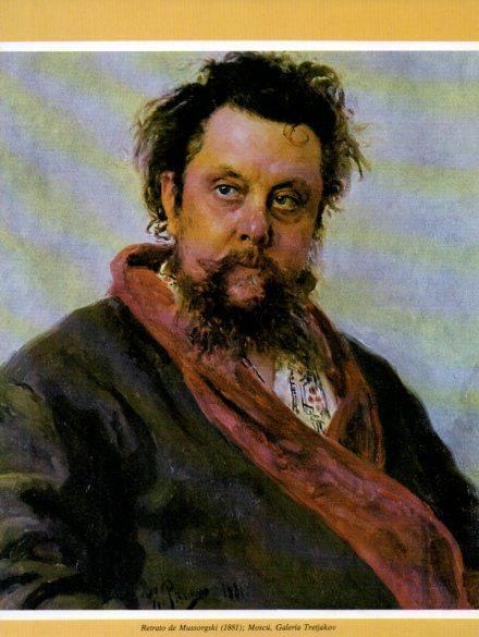 LAMINA V35744: Retrato de Mussorgski Efimovic Repin