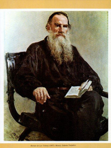 LAMINA V35745: Retrato de Lev Tolstoj por Efimovic Repin