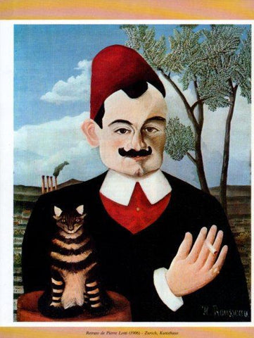 LAMINA V35751: Retrato de Pierre Lotti por Henri Rousseau