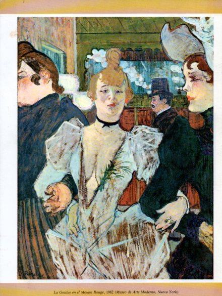LAMINA V35754: La Goulue en el Moulin Rouge por Toulouse-Lautrec