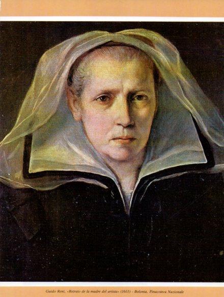 LAMINA V35742: Retrato de la madre del artista por Guido Reni