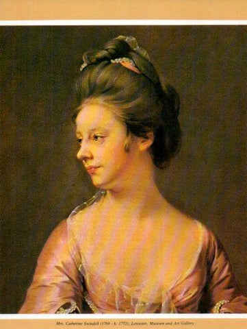 LAMINA V35765: Mrs. Catherine Swindell por Joseph Wright of Derby