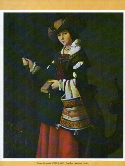 LAMINA V35767: Santa Margarita por Zurbaran