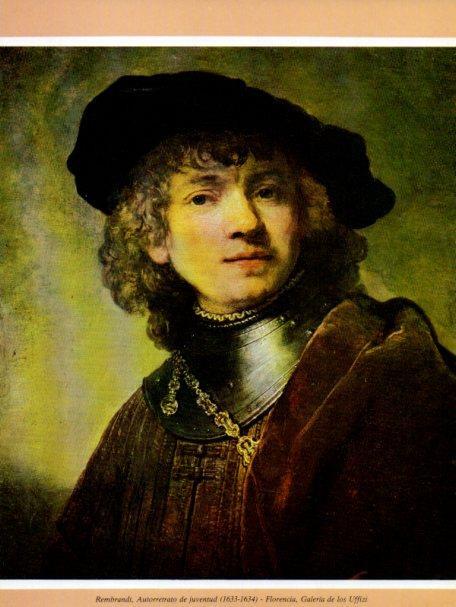 LAMINA V35741: Autorretrato de juventud por Rembrandt