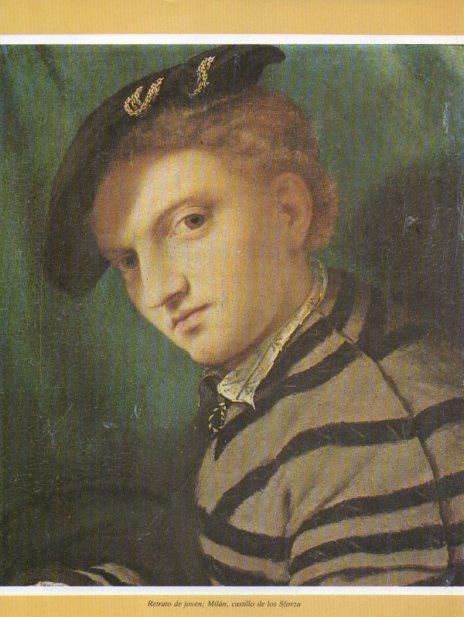 LAMINA V35716: Retrato de joven por Lorenzo Lotto