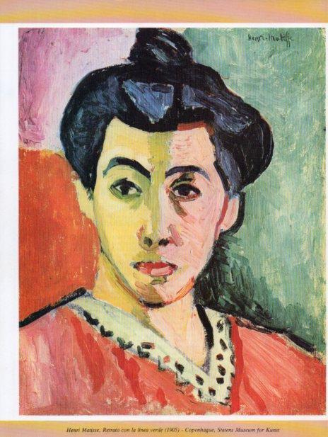 LAMINA V35718: Retrato con la linea verde por H. Matisse