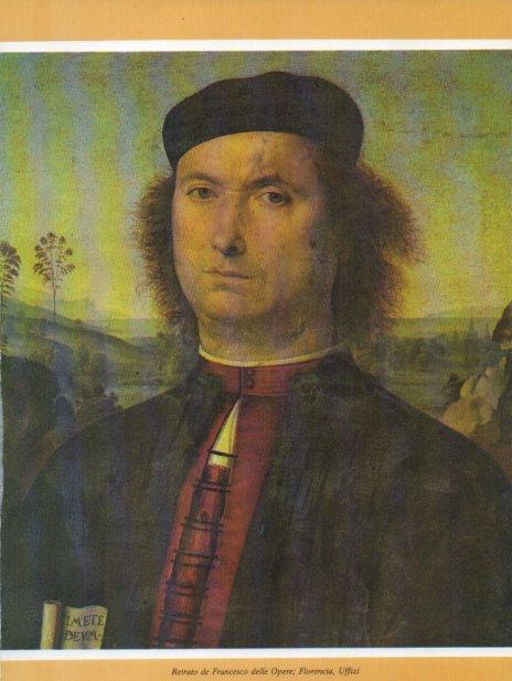 LAMINA V35728: Retrato de Francesco delle Opere por Perugino