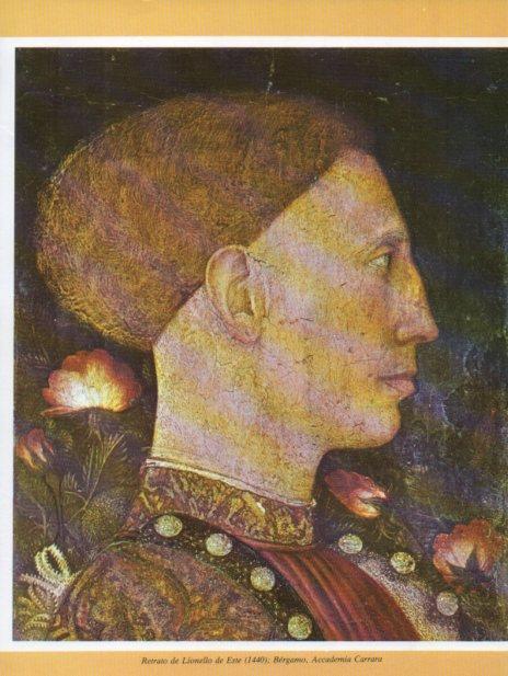 LAMINA V35732: Retrato de Lionello de Este por Antonio Pisano