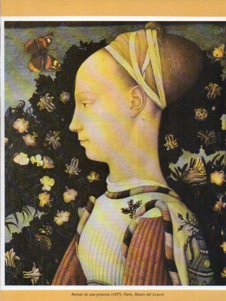 LAMINA V35733: Retrato de una princesa por Antonio Pisano
