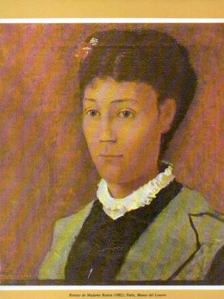 LAMINA V35738: Retrato de Madame Redon por Odilon Redon