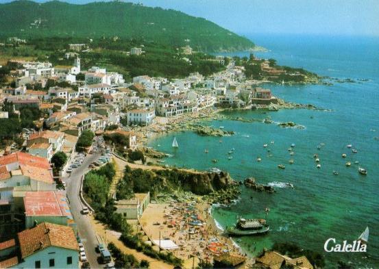 LAMINA V35567: Vista aerea de Calella, Gerona