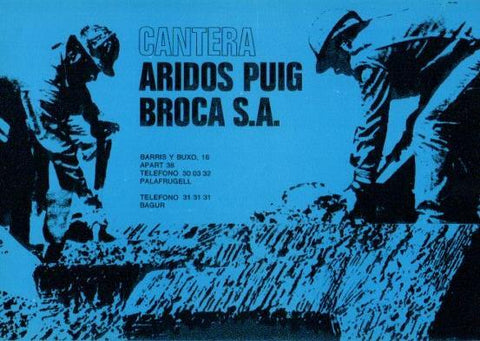 LAMINA V35569: Publicidad Cantera Aridos Puig Broca en Palafrugell, Gerona