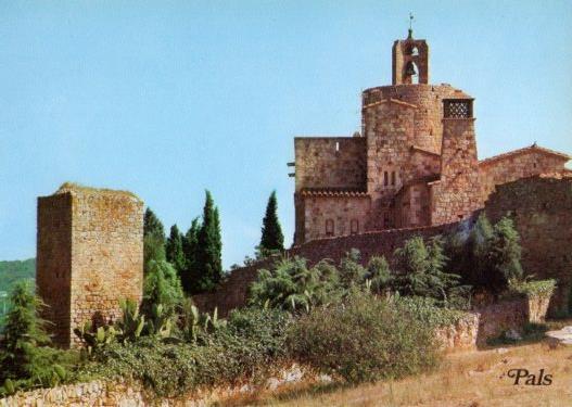 LAMINA V35572: Vista del castillo de Pals, Gerona