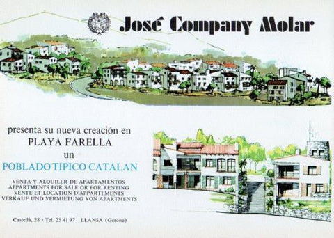 LAMINA V35578: Publicidad Jose Company Molar en playa Farella