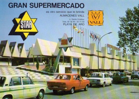 LAMINA V35581: Publicidad supermercado Star en Playa de Aro, Gerona