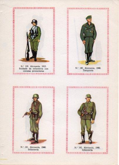 LAMINA V35545: Soldados de Alemania años 1915 y 1940