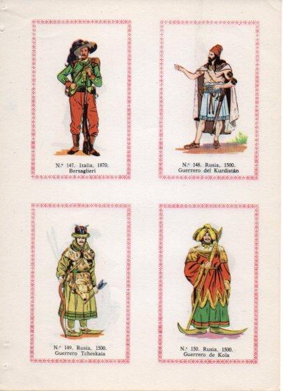 LAMINA V35546: Bersaglieri y Guerreros de Kurdistan Tcheskaia y Kola
