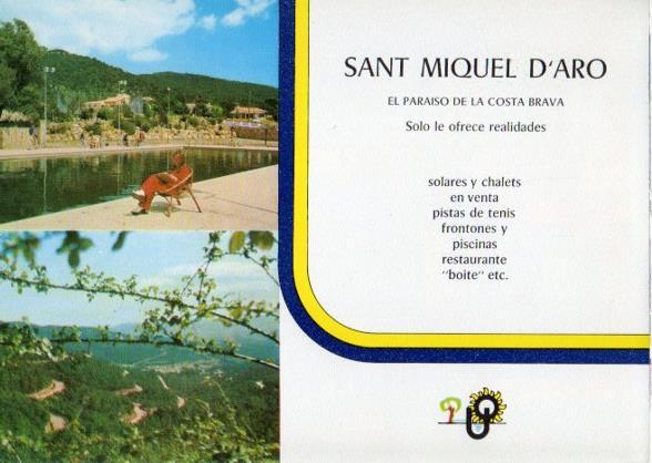 LAMINA V35554: Publicidad Sant Miquel D'Aro