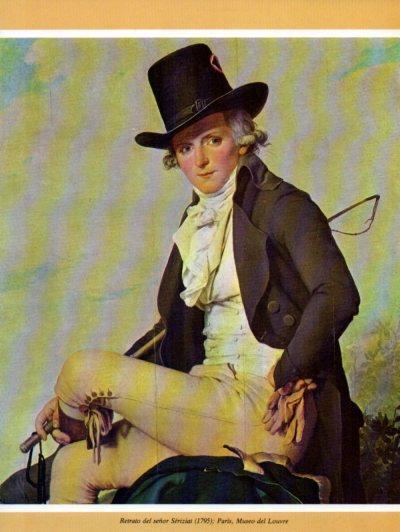 LAMINA V35769: Retrato del señor Seriziat por Jacques Louis David