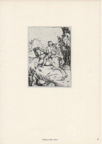 LAMINA V35636: Albrecht Durer. Galoperende rytter
