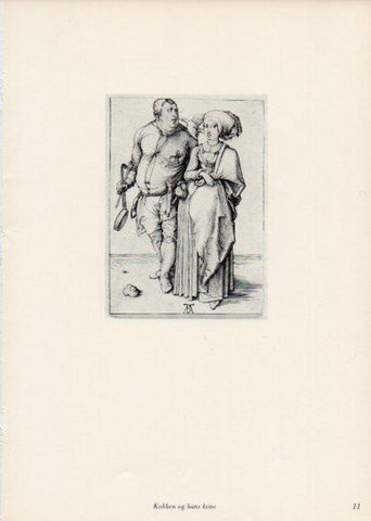 LAMINA V35637: Albrecht Durer. Kokken oh hans kone