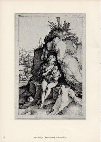 LAMINA V35638: Albrecht Durer. Den hellige Johannes Chrysostomus bodshandling