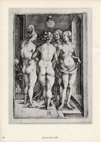 LAMINA V35640: Albrecht Durer. De fire hekse