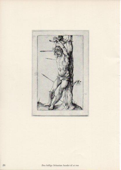 LAMINA V35644: Albrecht Durer. Den hellige Sebastian bundet til et trae