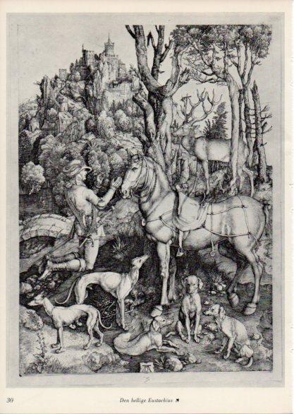 LAMINA V35646: Albrecht Durer. Den Hellige Eustachius