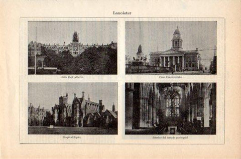 LAMINA V36126: Edificios en Lancaster, Inglaterra
