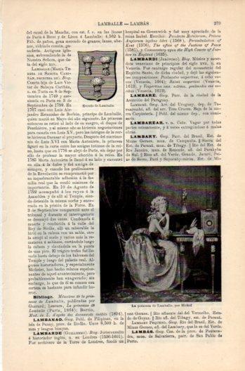 LAMINA V36117: La princesa de Lamballe por Hickel