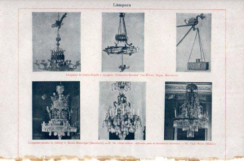 LAMINA V36111: Tipos de lamparas