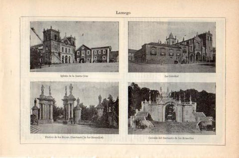LAMINA V36102: Monumentos en Lamego, Portugal