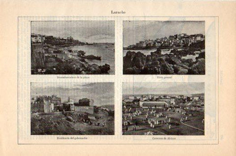 LAMINA V36159: Vistas de Larache, Marruecos