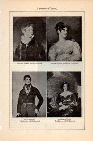 LAMINA V36151: Retratos por Tomas Lawrence