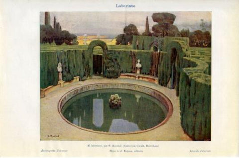 LAMINA V36099: El laberinto por S. Rusiñol