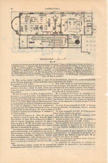 LAMINA V36047: Laboratorio de maquinas en Escuela de Ingenieros de Darmstadt