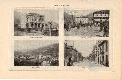 LAMINA V36038: Vistas de Labiana o Laviana, Asturias