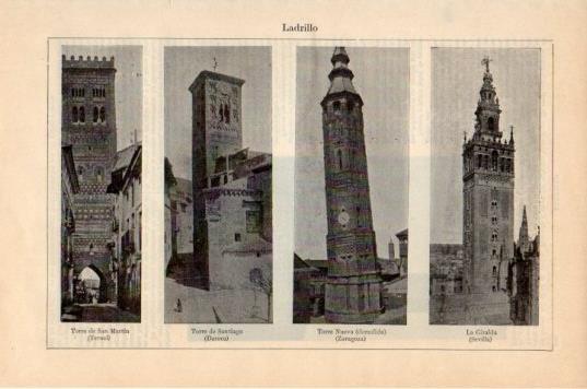 LAMINA V36097: Torres construidas con ladrillos