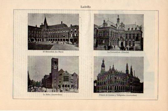 LAMINA V36094: Edificios de ladrillo