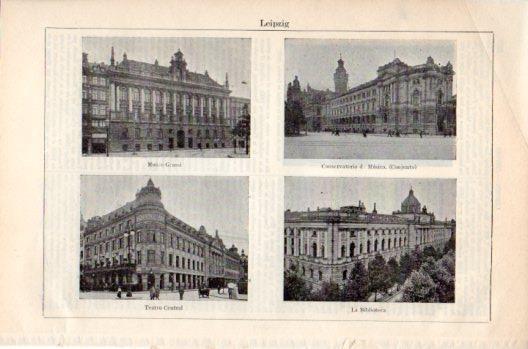 LAMINA V36239: Edificios en Leipzig