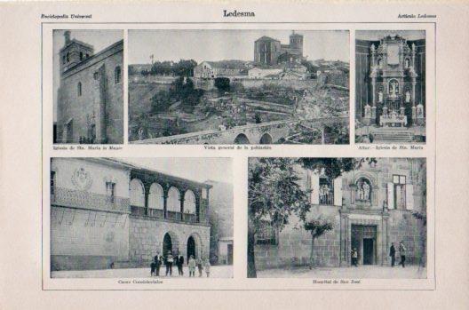 LAMINA V36237: Vistas de Ledesma, Salamanca