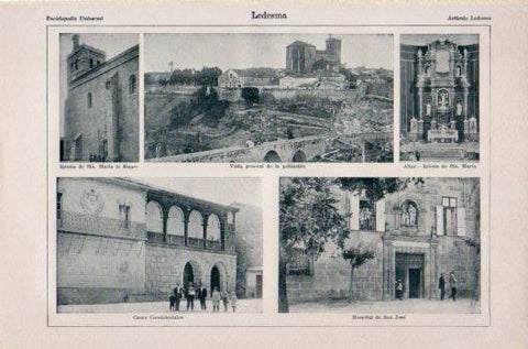 LAMINA V36237: Vistas de Ledesma, Salamanca