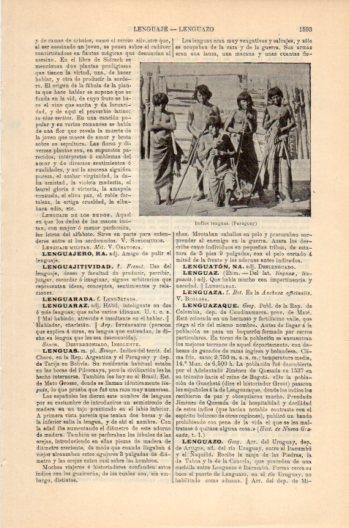 LAMINA V36262: Indios lenguas en Paraguay