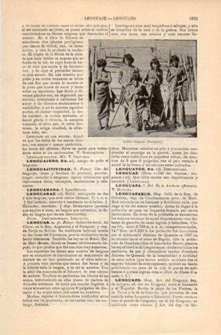 LAMINA V36262: Indios lenguas en Paraguay